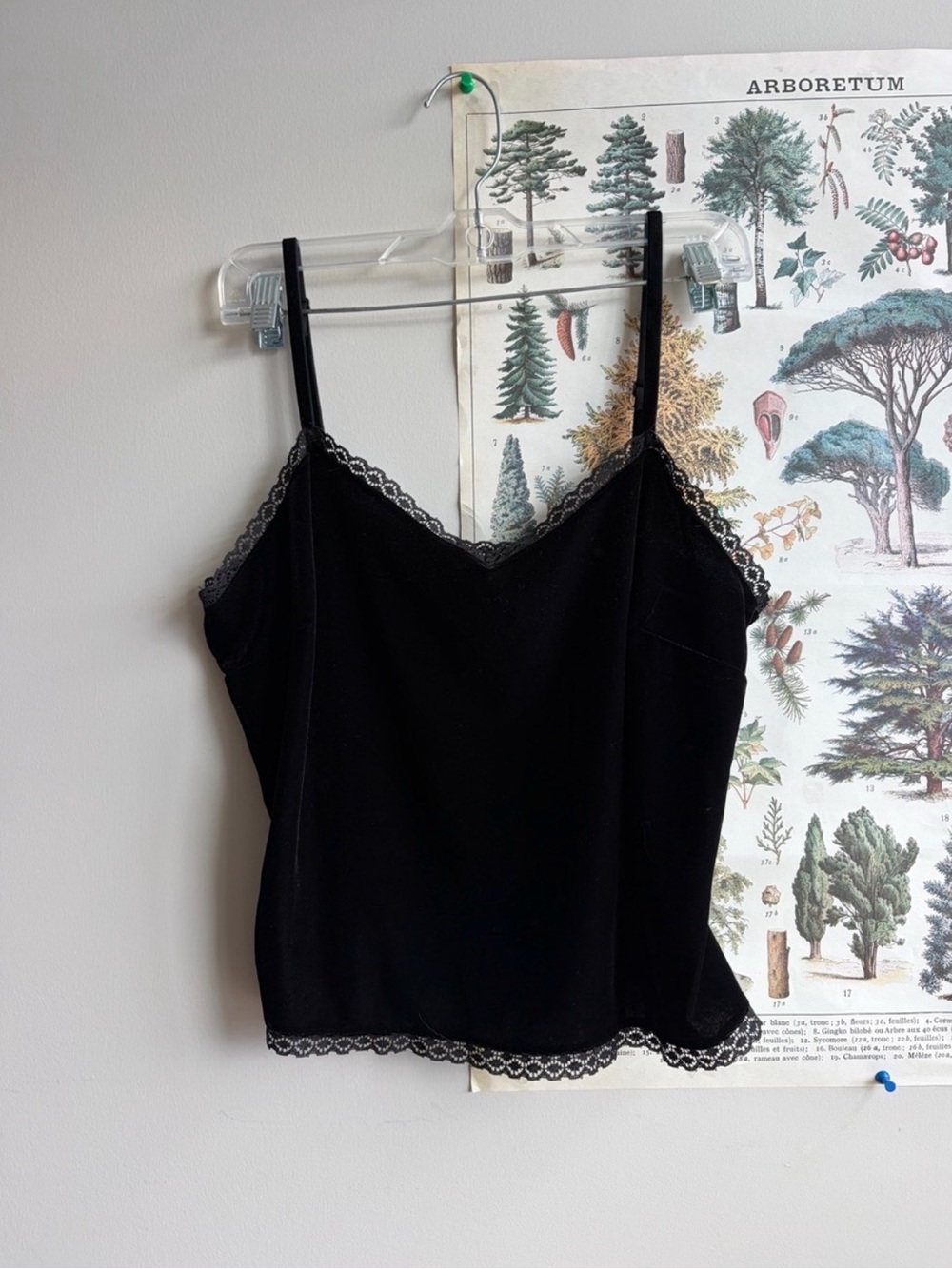 Vintage Emblem Velvet Lace Cami Large